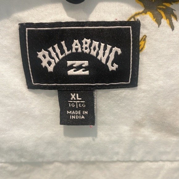 Billabong Boys collared button down print shirt - Picture 3 of 4